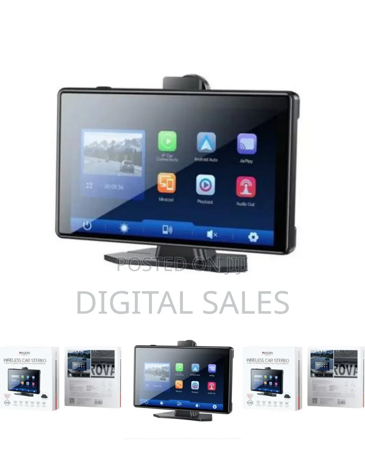 Yesido Wireless Car Stereo Km18, 9 Inch