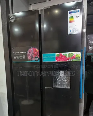 Pixel 560 Litres Side by Side Frost Free Refrigerator- Black