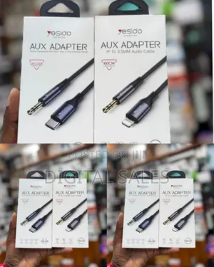 Yesido Audio Adapter Yau35 ( iPhone to 3.5mm) Audio Cable