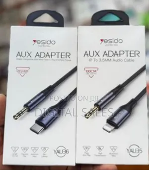 Yesido Audio Adapter Yau35 ( iPhone to 3.5mm) Audio Cable