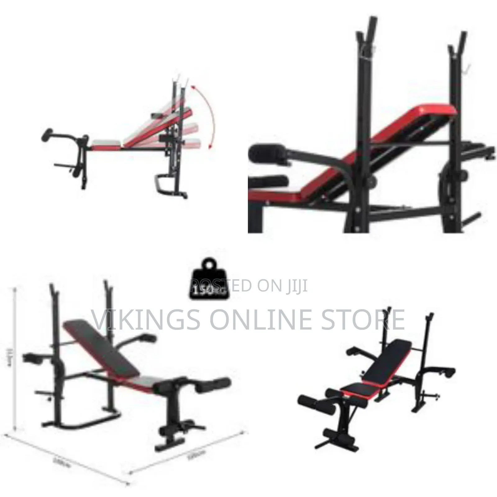 Home Gym Multi-Position Adjustable Weight Bench Press With Leg