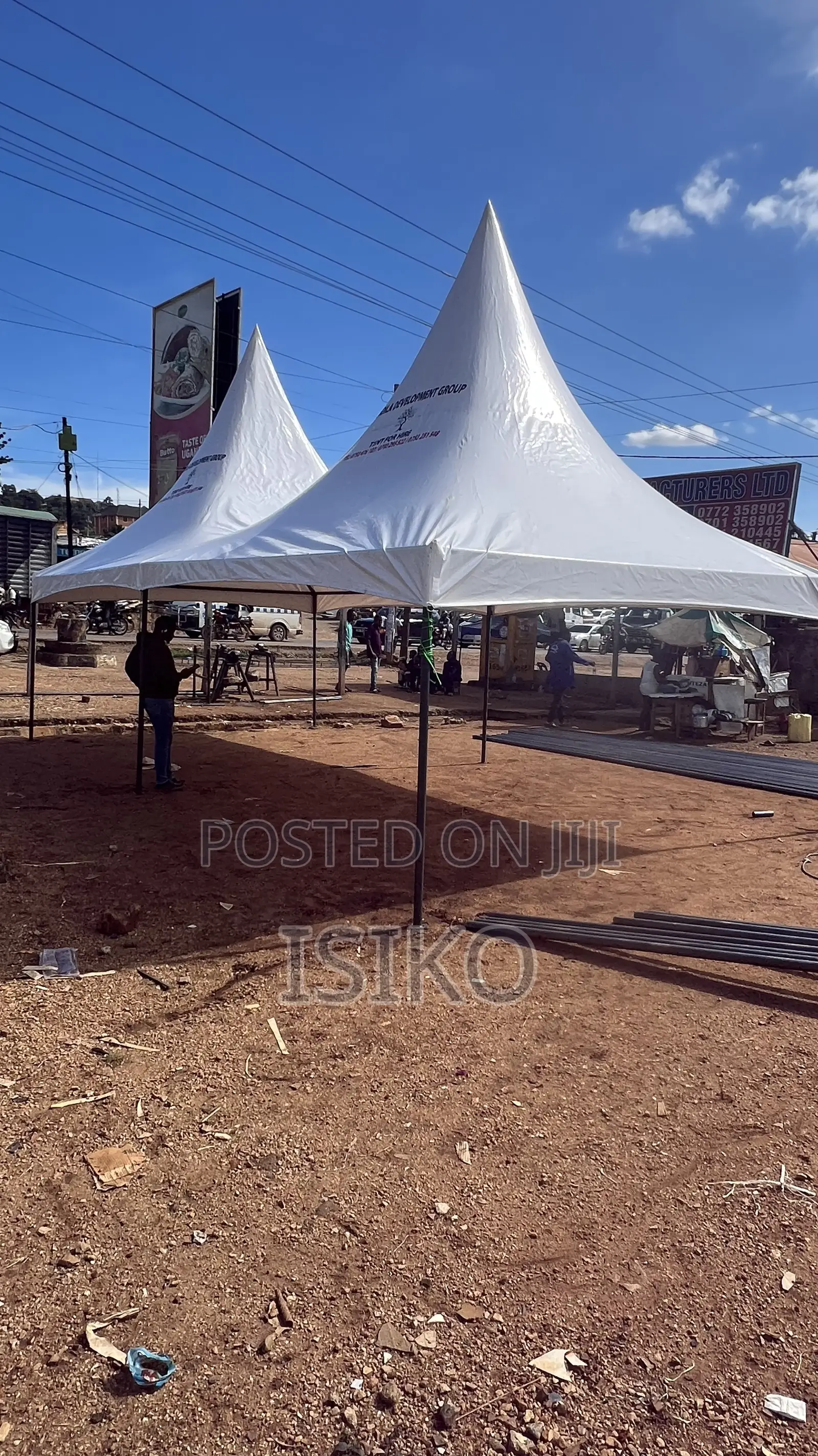 Pure White 100 Seater Tents