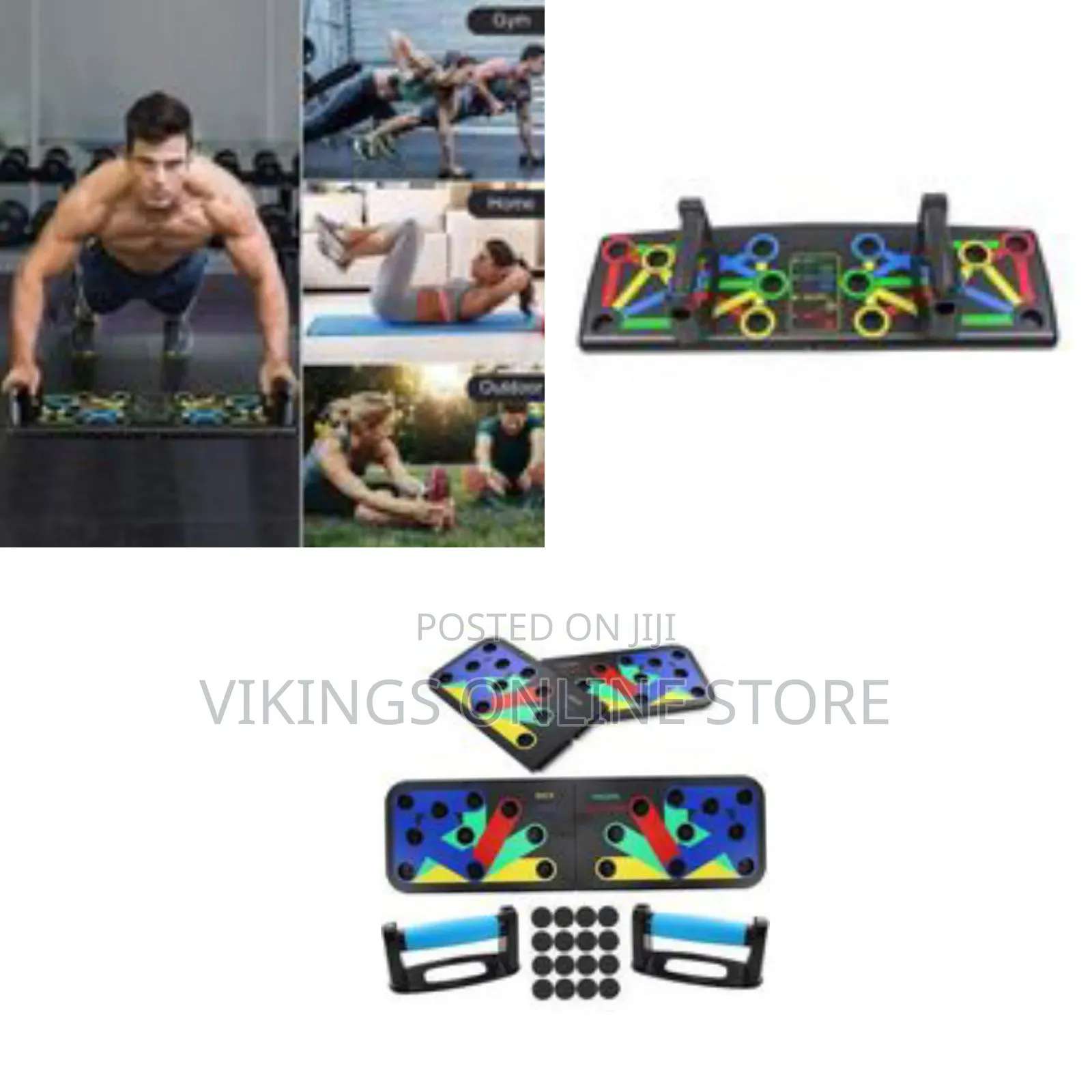 Body Building Push Up Rack Board Fitness Equipment With Color-Coded