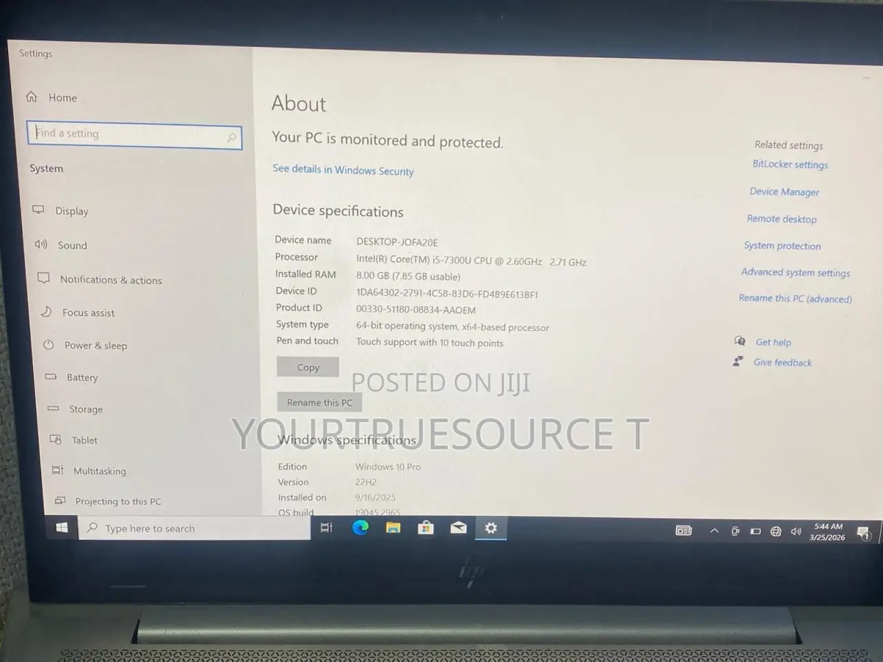 Laptop HP EliteBook 840 8GB Intel Core i7 HDD+SSD 256GB