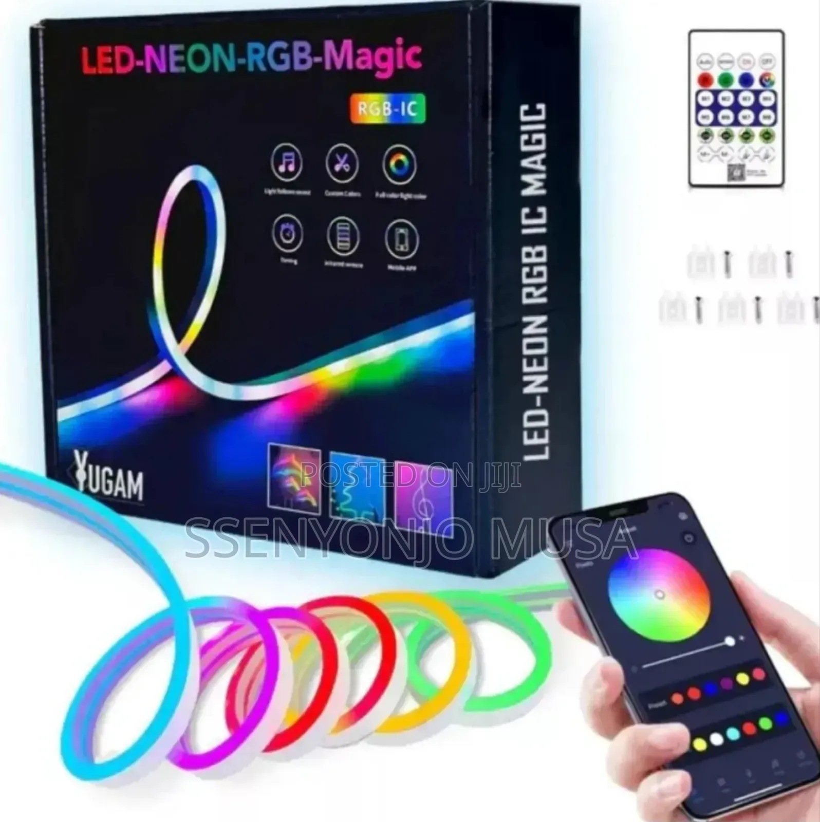 Neon RGB Led Strip Light 5m – Usb Waterproof Ip67, Bt App Remote