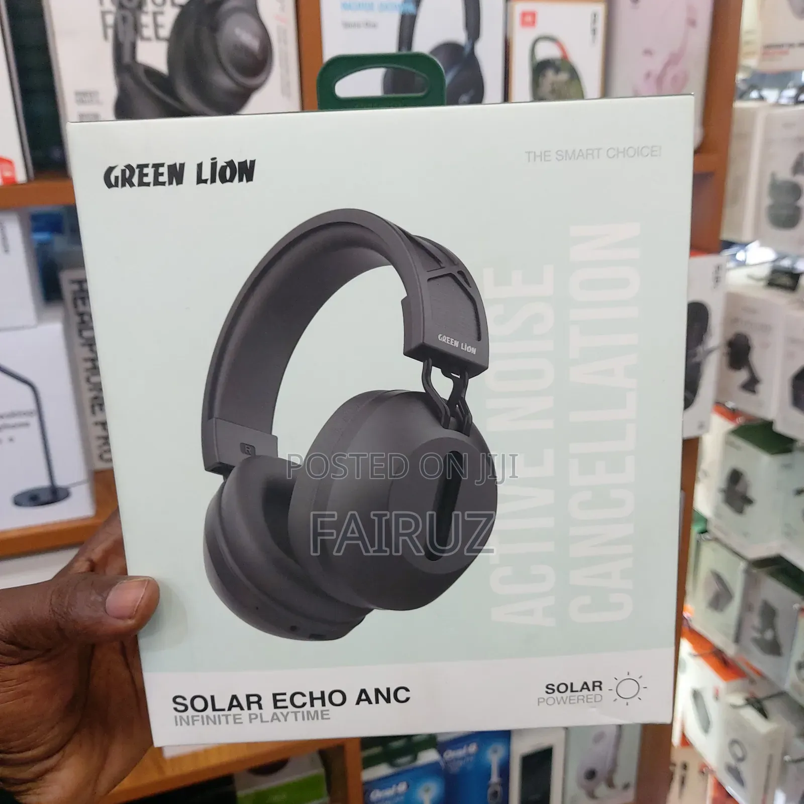 Solar Echo Green Lion Bluetooth Headphones