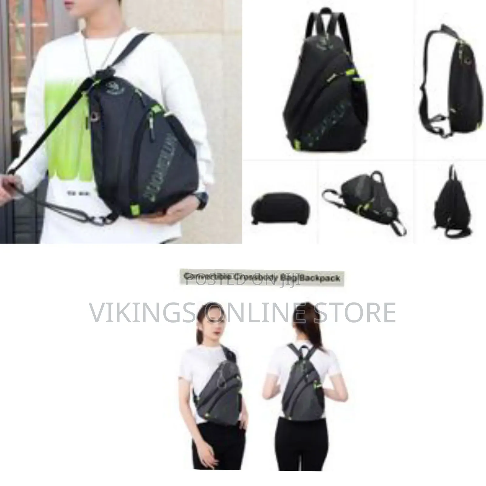 Waterproof Travel Backpack Shoulder Bag Sling Bag for Men Women