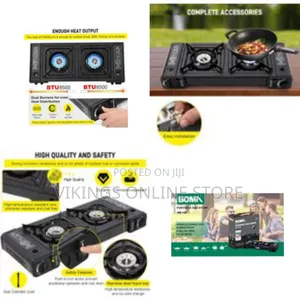 Boma Propane Camping Stove 2 Burners Portable Camping Stove Double