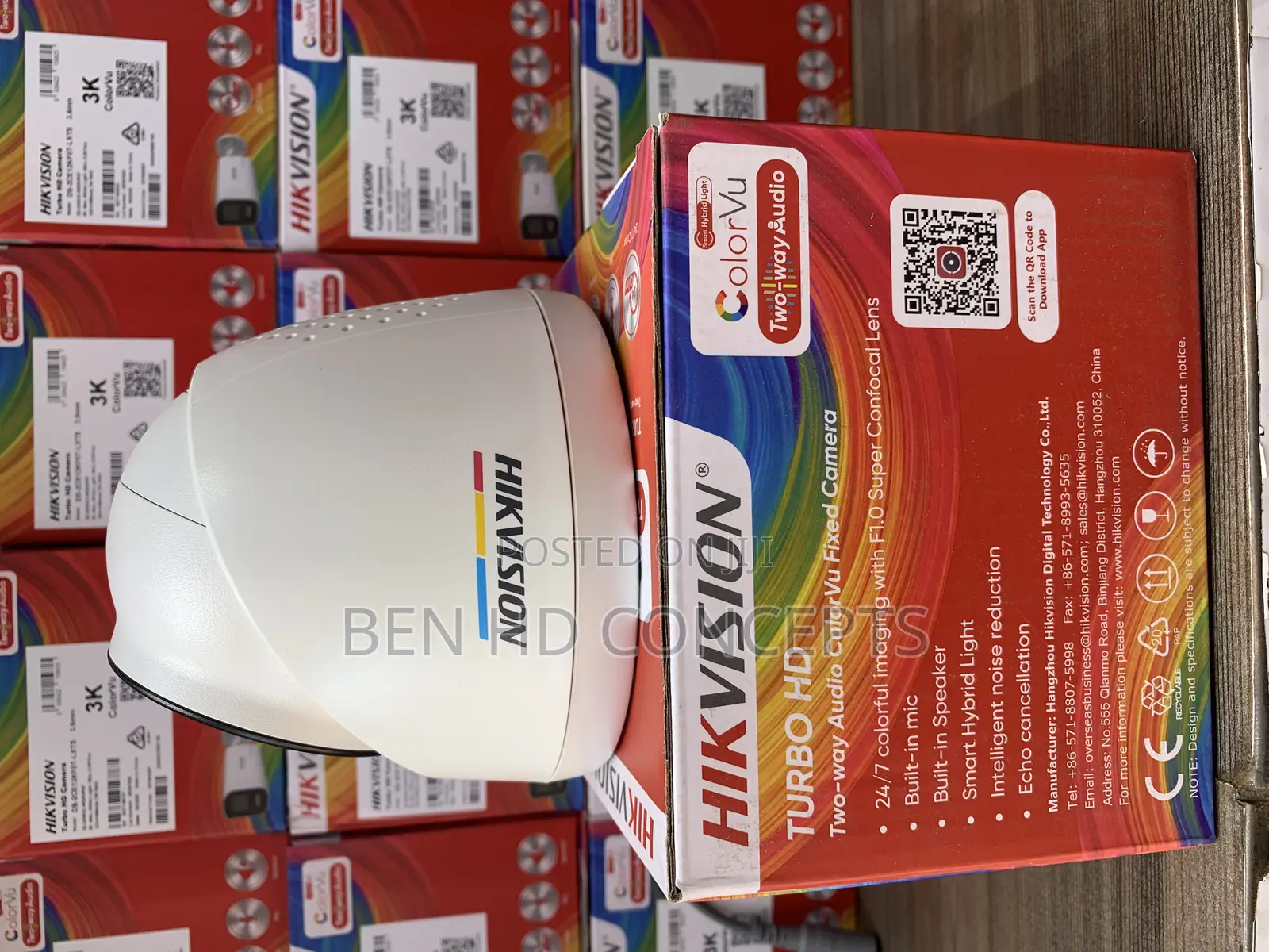 CCTV Camera 40m Dome Colorvu