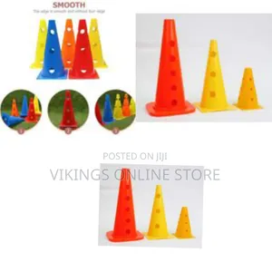 52cm Flexible Soccer Cones Logo Style Safety Speed Agility Sports