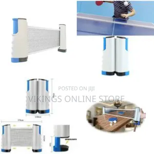 Port Portable Ping Pong Paddles Set - 2-Player Kit With Retractable