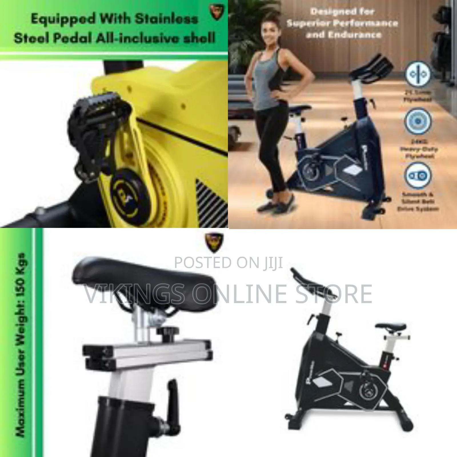 Commercial Heavy Duty Spin Bike for Commercial Gym or Home Gym Workout
