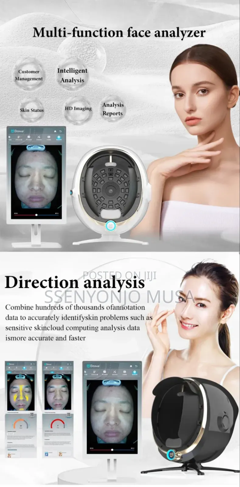 Professional Facial Skin Analysis Machine – 36mp Ai 3d Skin Analyzer
