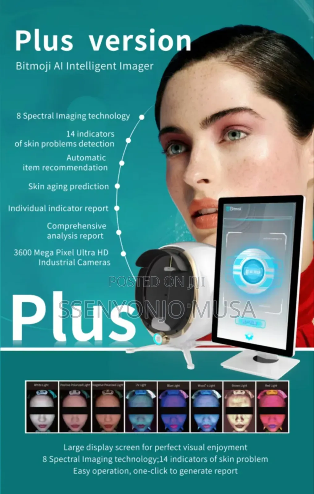 Professional Facial Skin Analysis Machine – 36mp Ai 3d Skin Analyzer