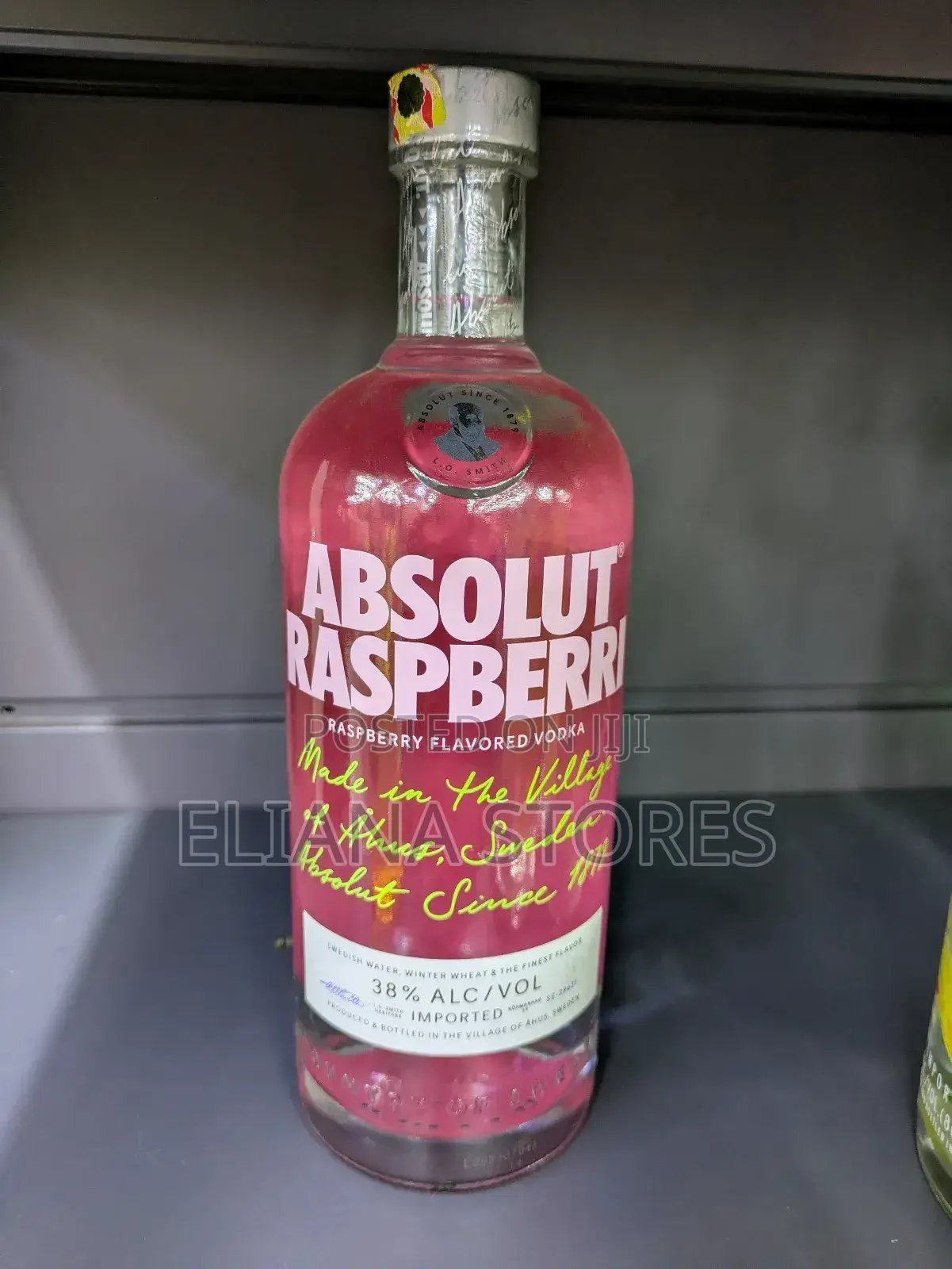 Absolut Vodka Raspberry 1000mls