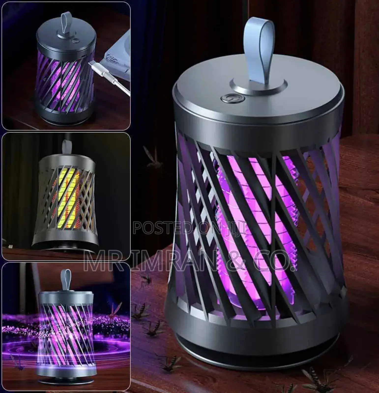 Portable, Rechargeable Electric Bug Zapper and Mosquito Killer Lamp.