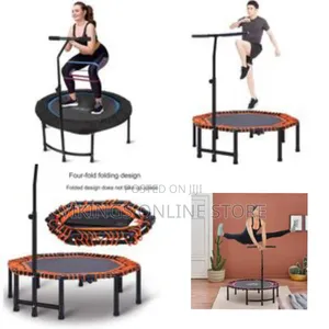 Foldable Portable Adult Kids Fitness Trumpet Rebounder 45" Jumping
