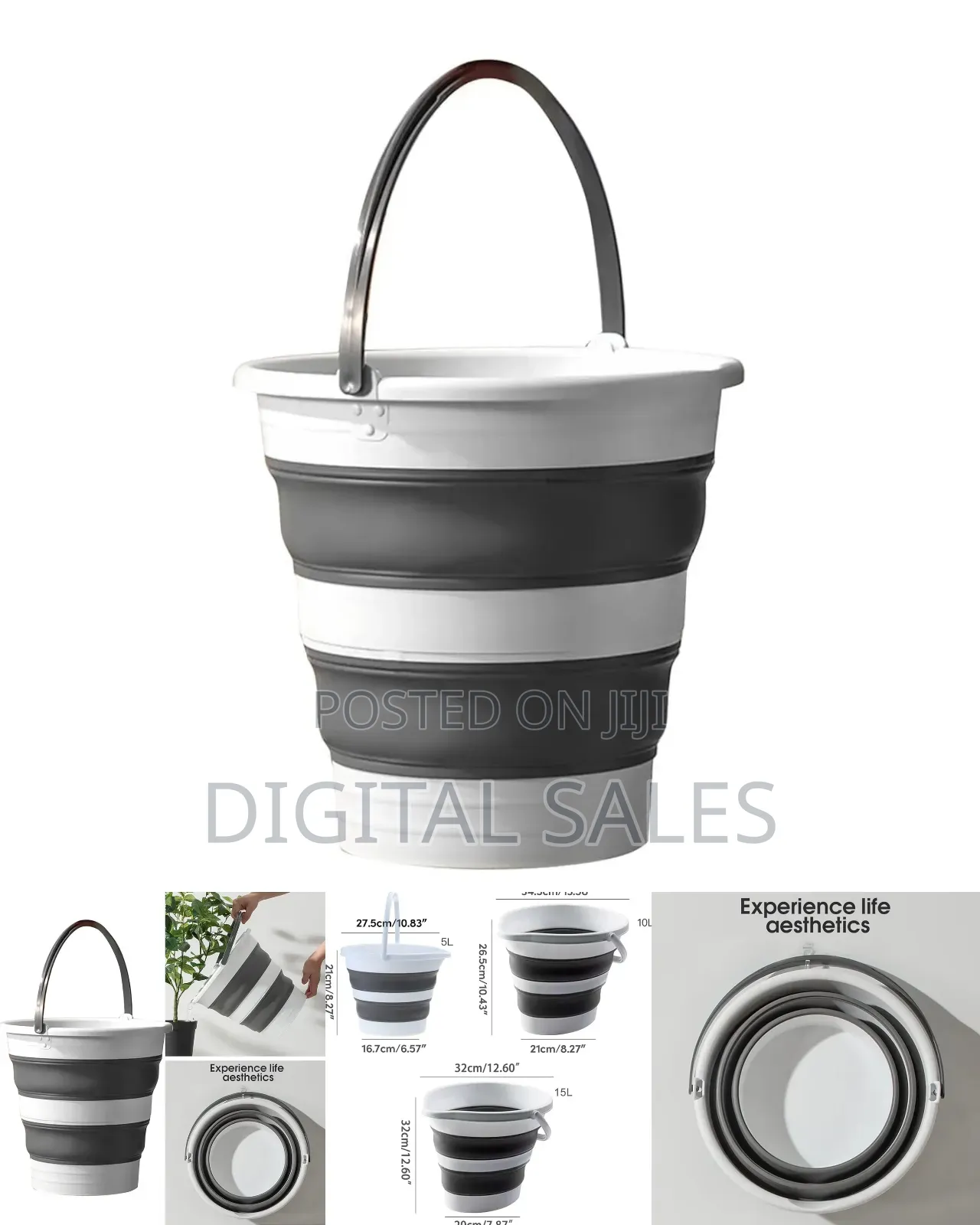 Round Collapsible Water Bucket