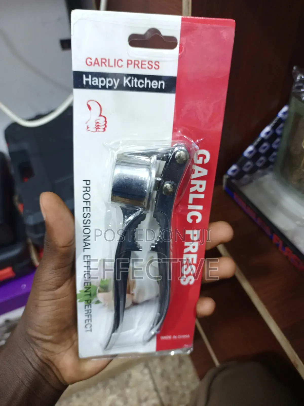 Stainless Steel Garlic Press.