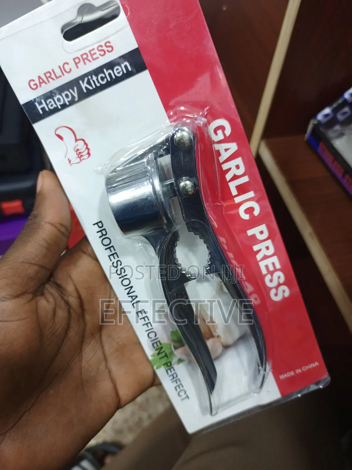 Stainless Steel Garlic Press.