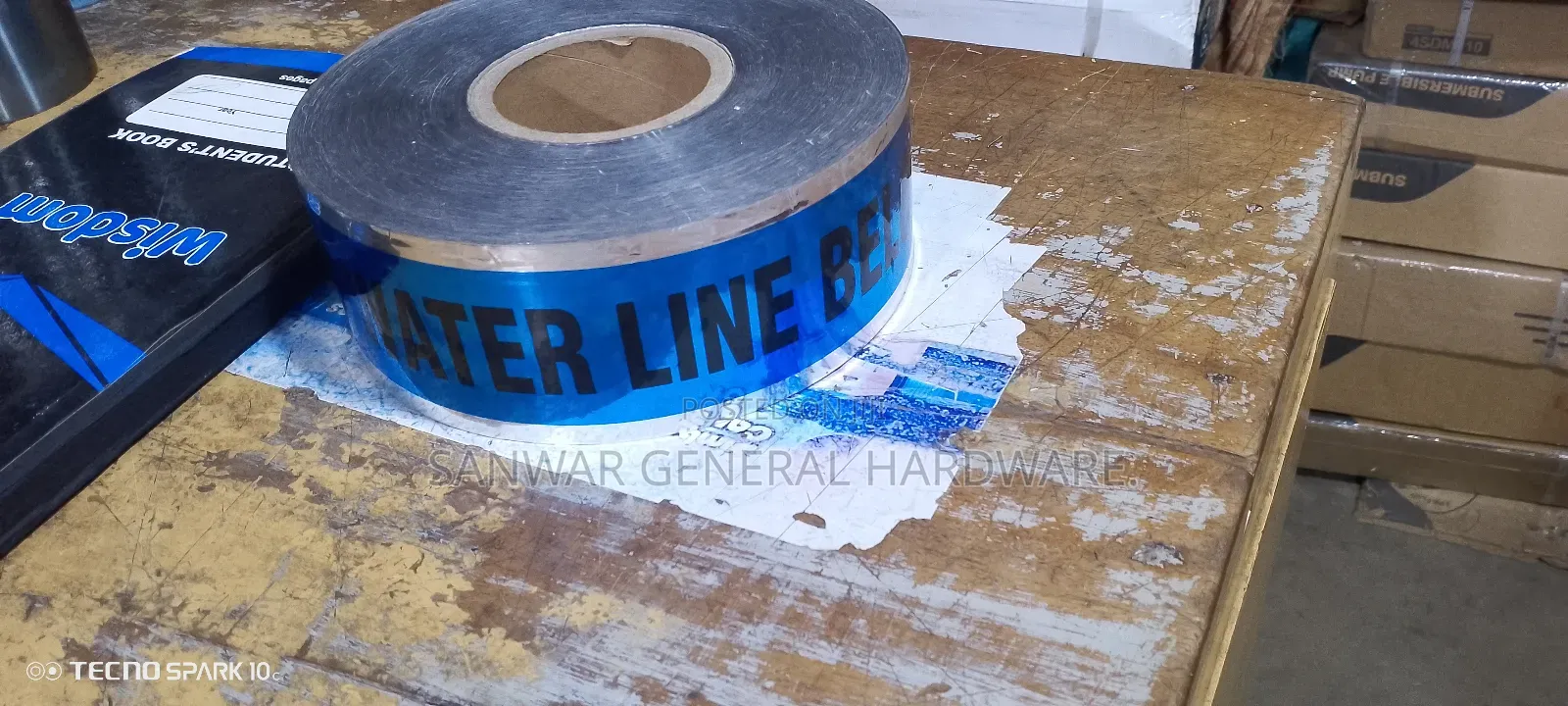 Underground Warning Tape(3"-1000ft -333.3m)Electric,Water,Fibre,