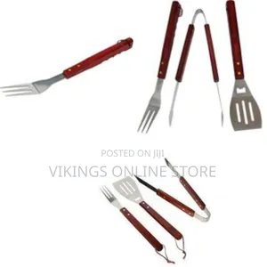 3-Piece Chefs Basics Grill Cutlery - Tongs, Grill Spatula
