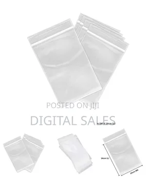 14cm by 10cm Clear Zip Lock Bags
