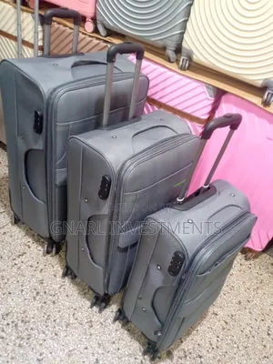 3pc 4pc Set Fabric Luggage Travel Suitcases