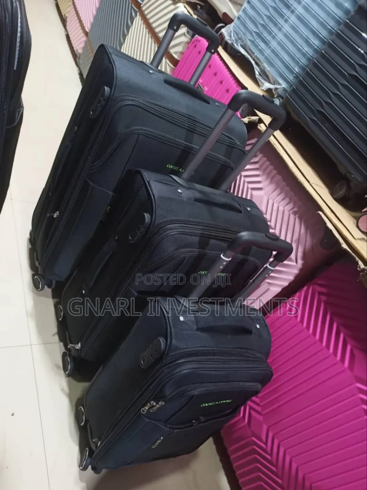3pc 4pc Set Fabric Luggage Travel Suitcases