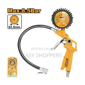 Ingco Air Tire Inflating Gun With a Pressure Gauge.