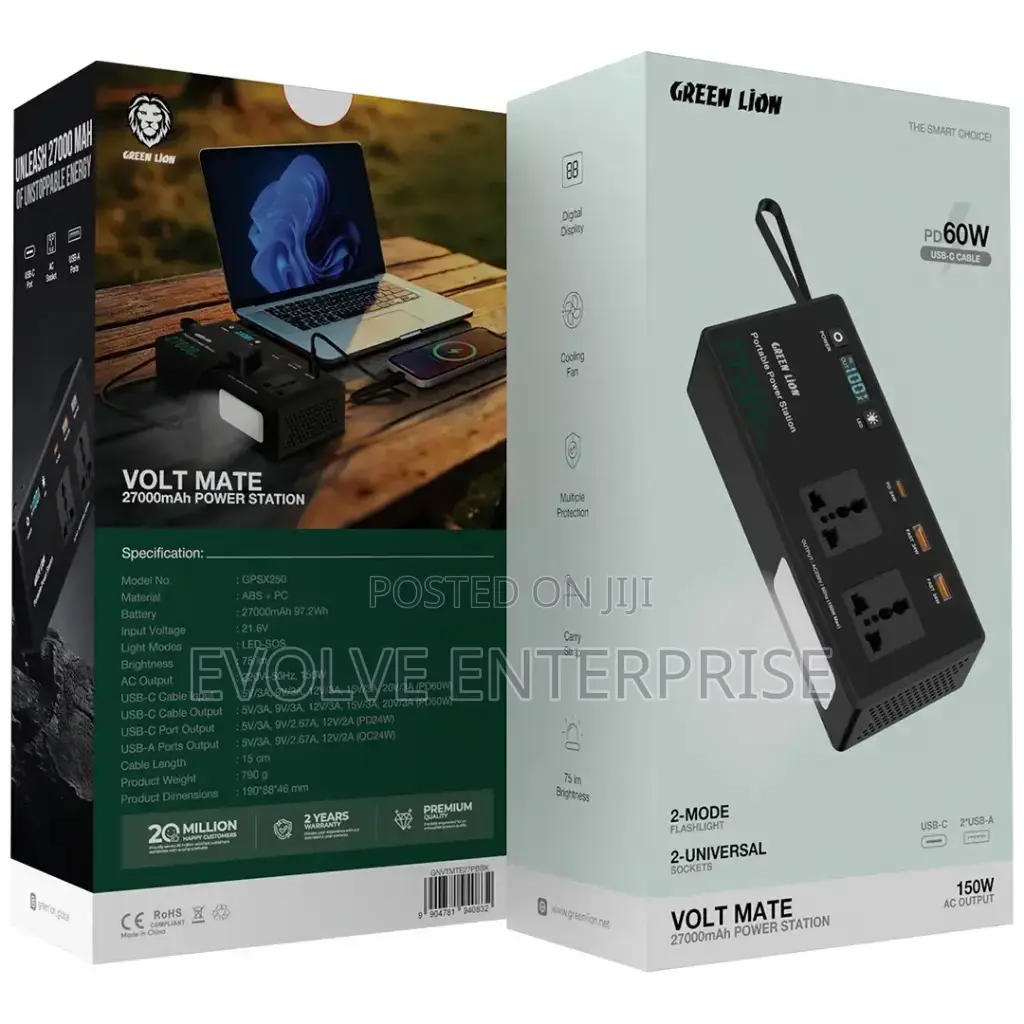 Green Lion Volt Mate 27000mah Power Station