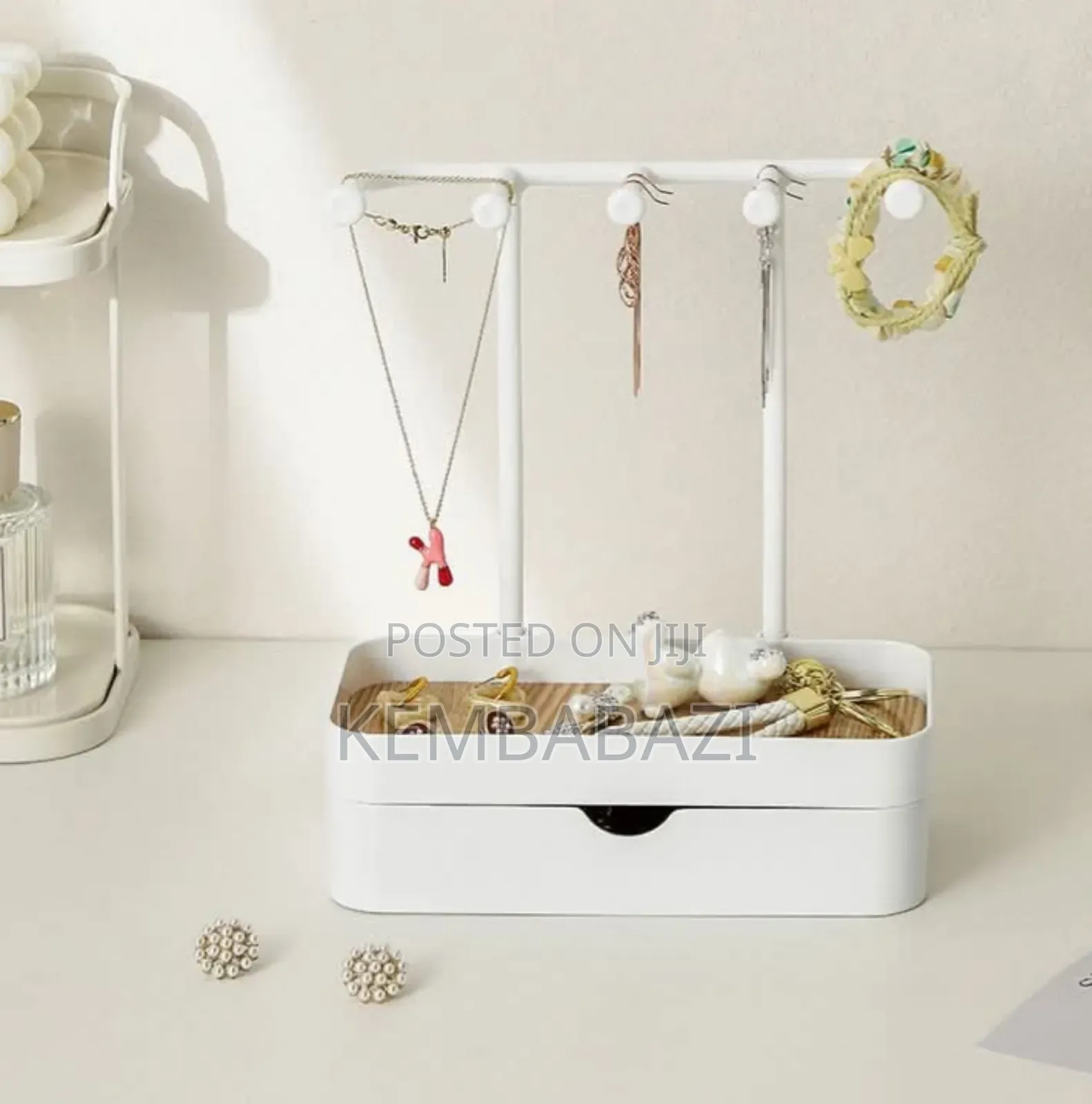 Jewelry Organizer Stand With a Drawer