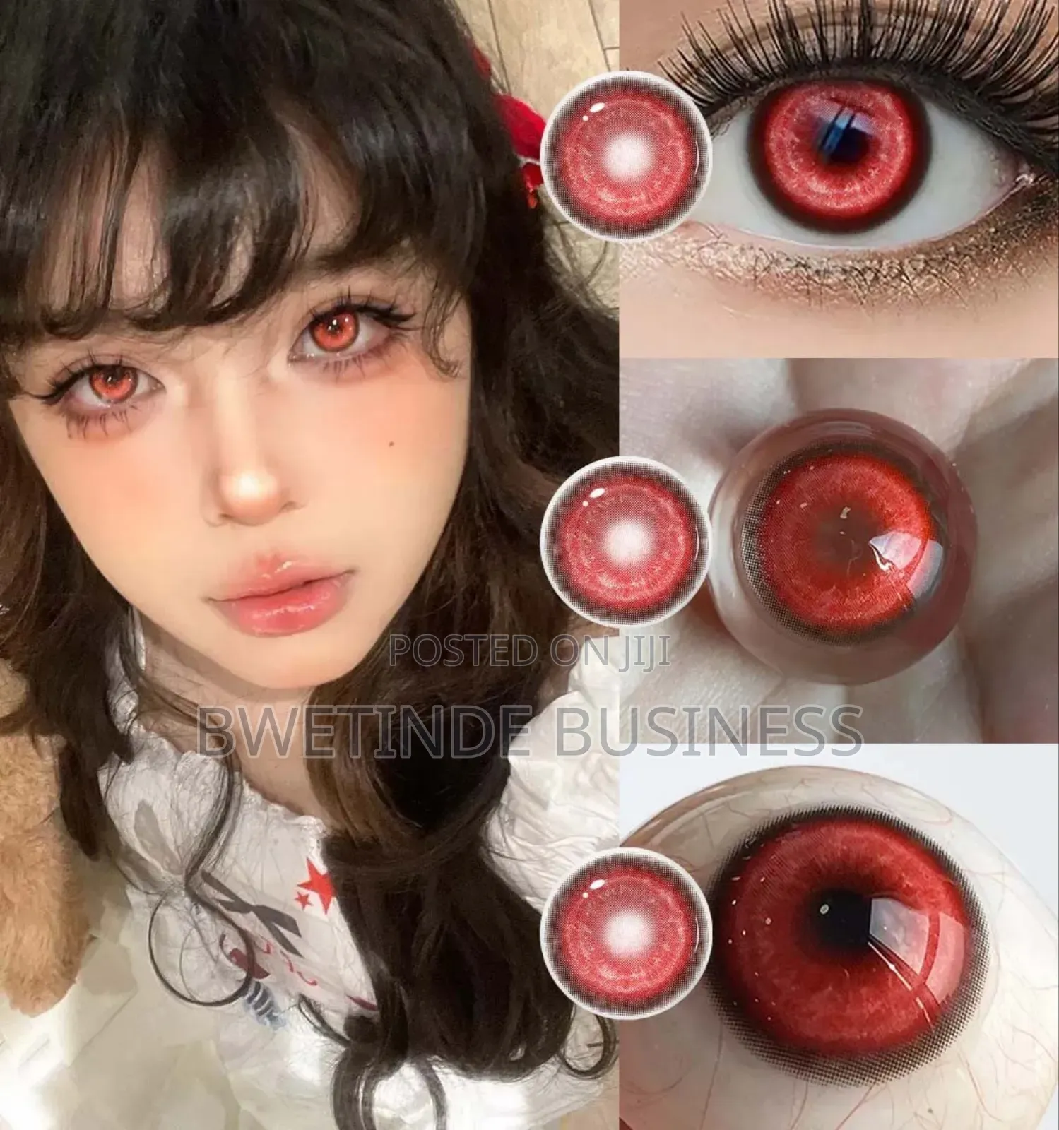 Red Colored Contact Lenses