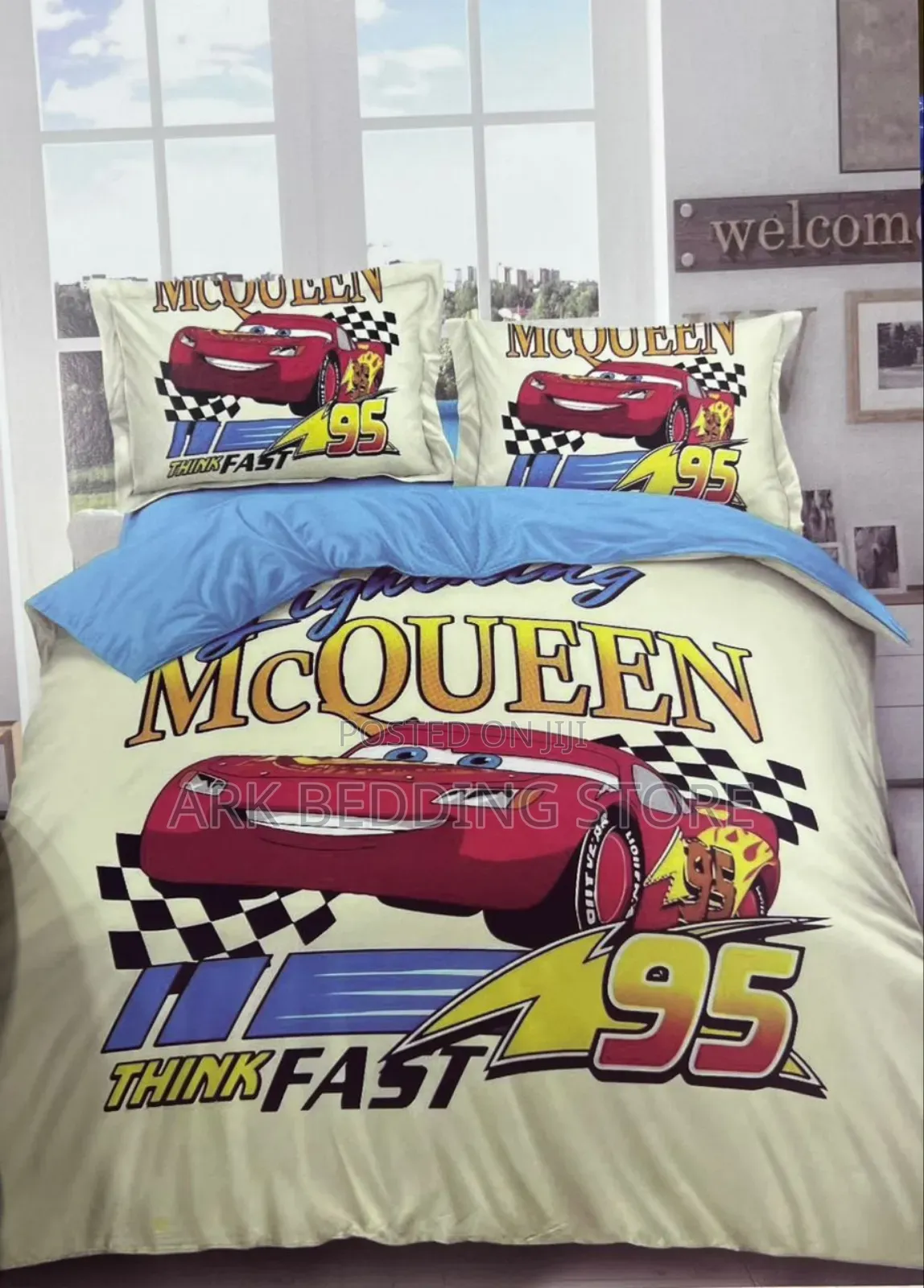 Lightening McQueen Cartoon Duvet