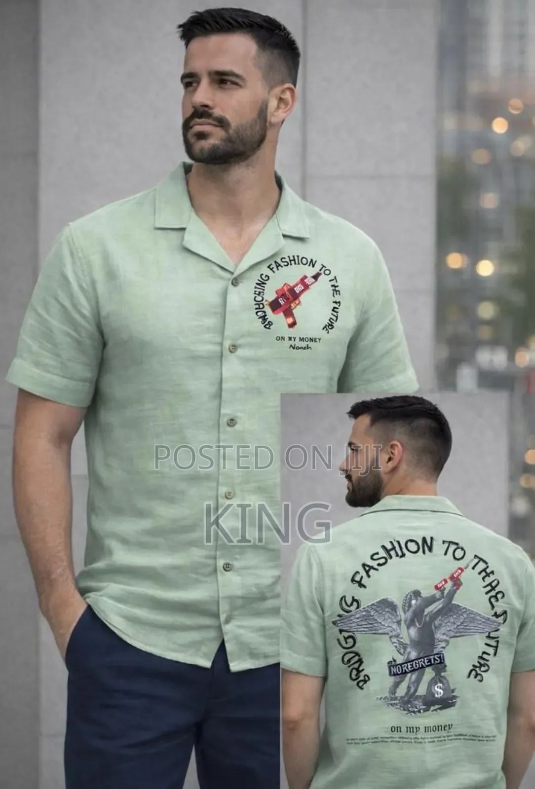 Graphic Linen Shirts