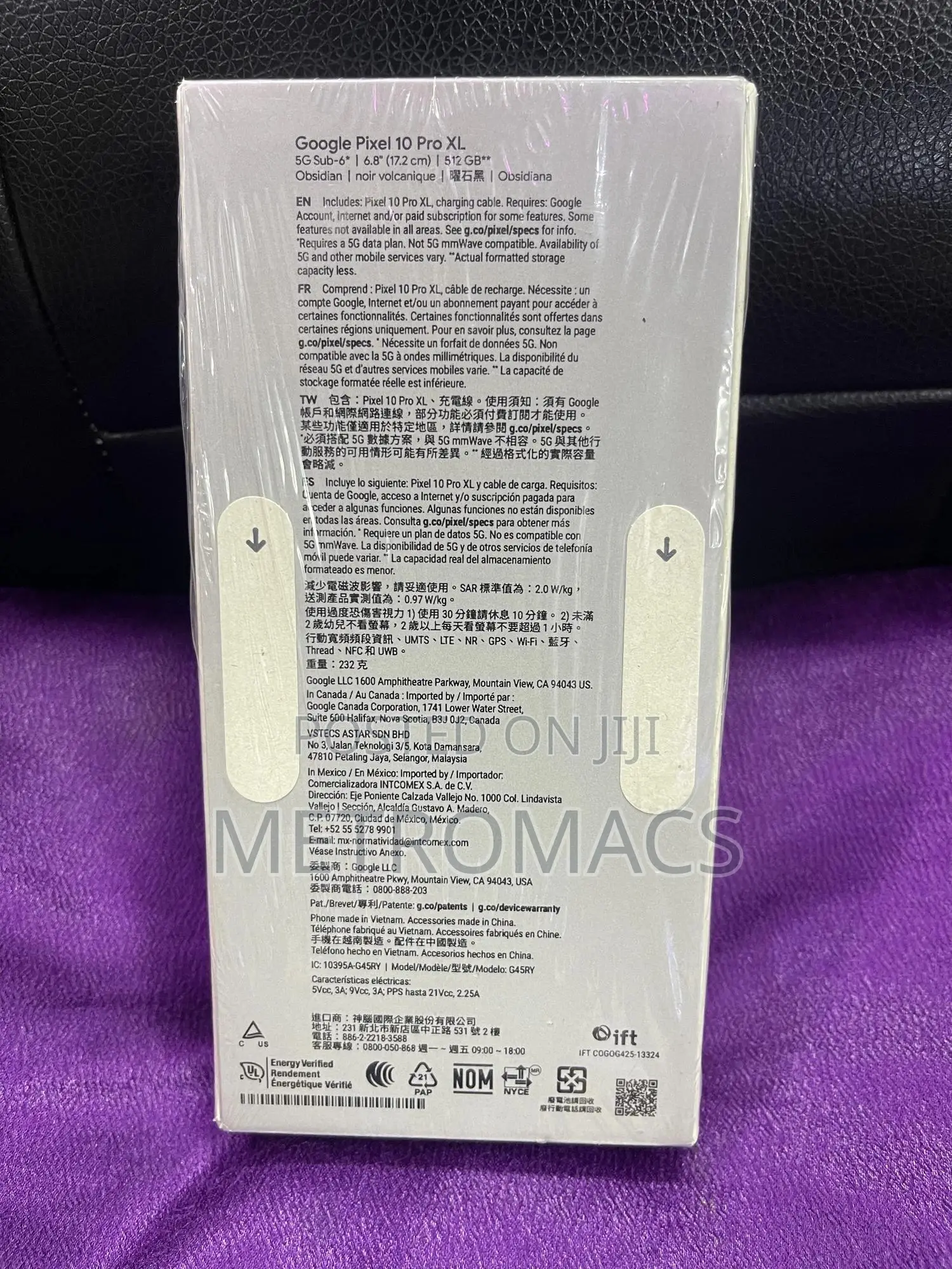 New Google Pixel 10 Pro Xl 5G 512 GB Black