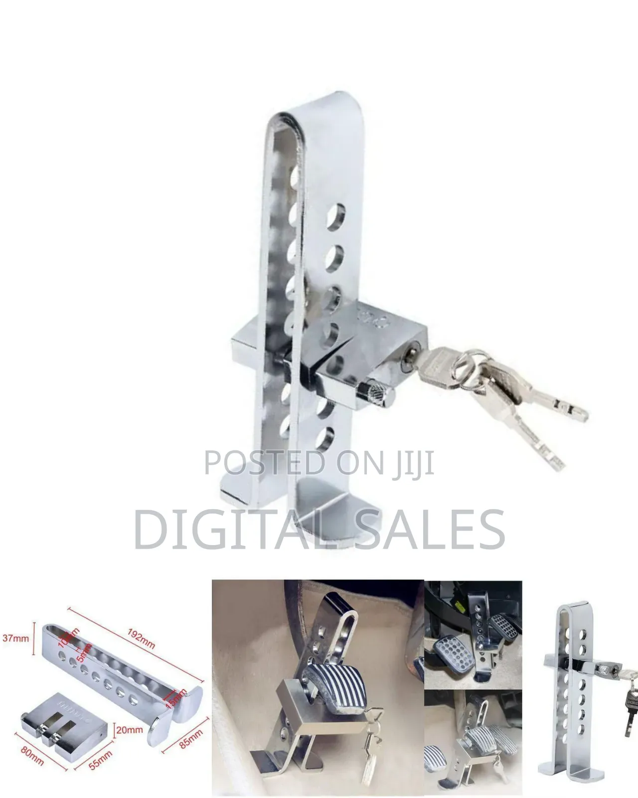 Universal Stainless Steel Car Pedal Lock