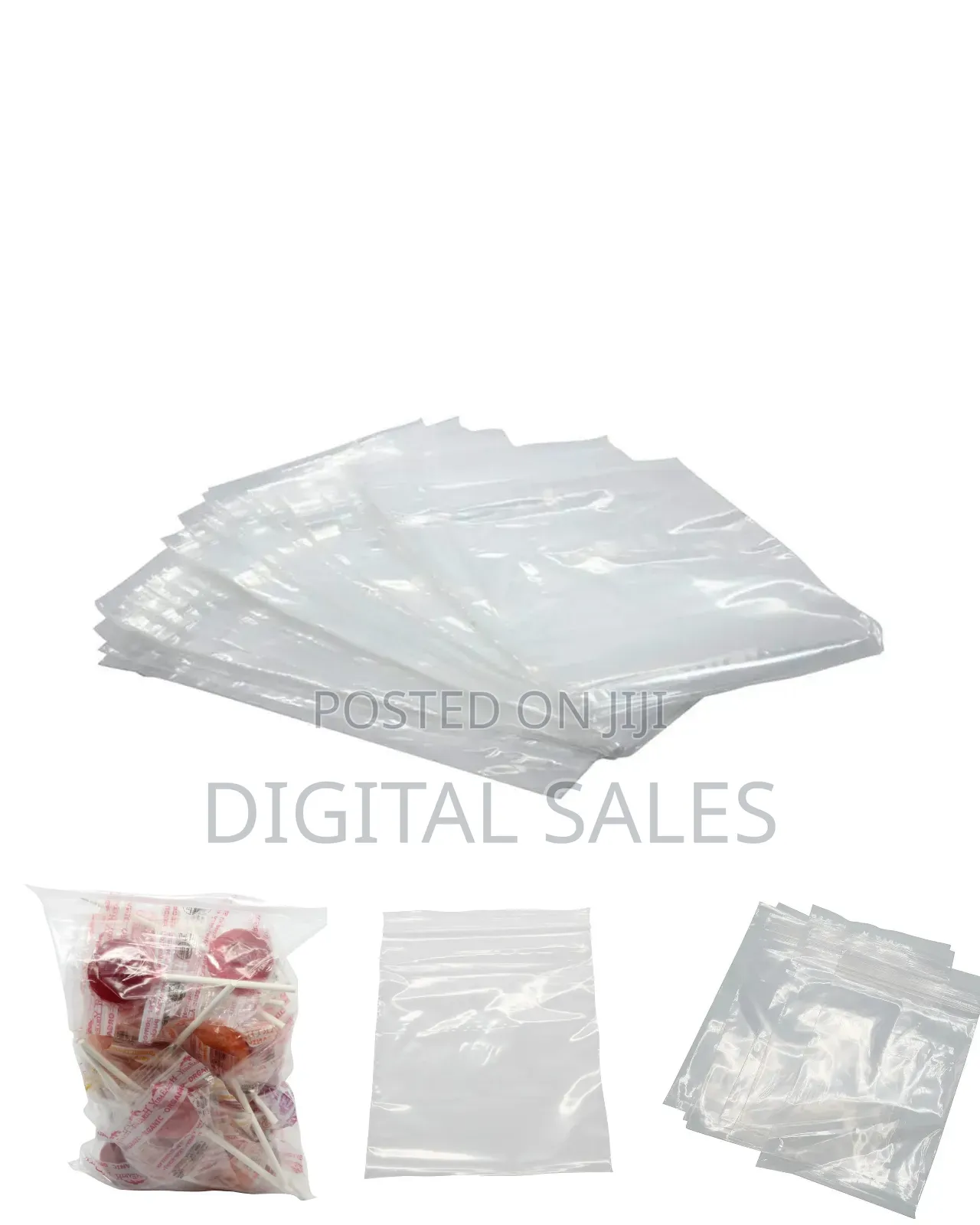 100pcs Poly Zip Lock Bags