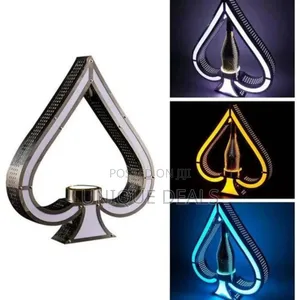 Color Ace of Spade Champagne Bottle Presenter