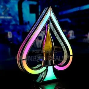 Spade Champagne Bottle Presenter,Luminous Wine Bottle Display