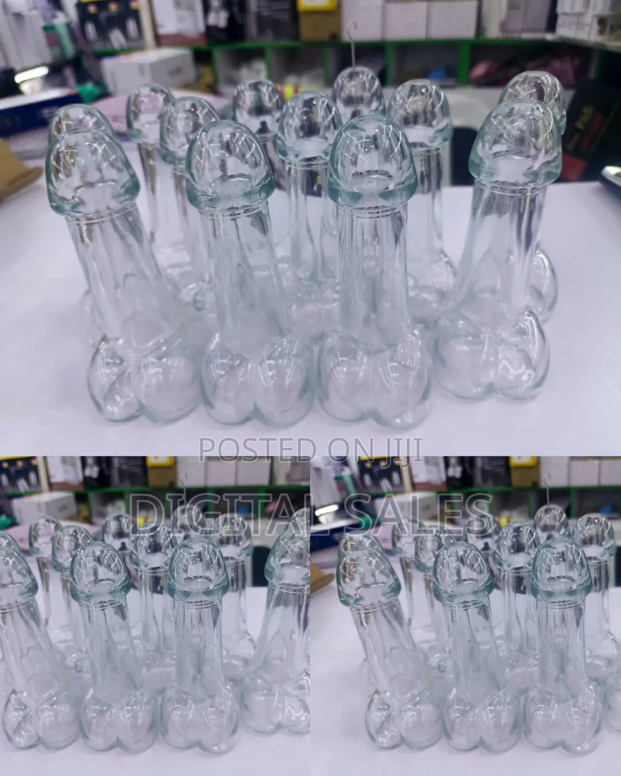 Phallic-Shaped Shot and Cocktail Glasses