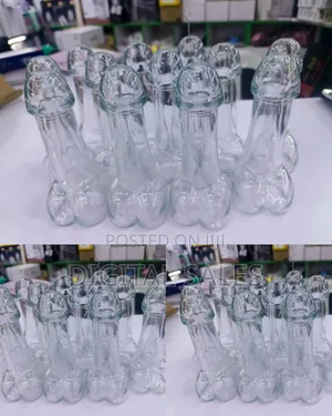 Phallic-Shaped Shot and Cocktail Glasses
