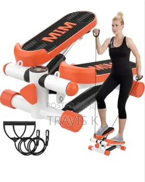 Mini Stepper Machine,Aerobic Stepper With Resistance Bands
