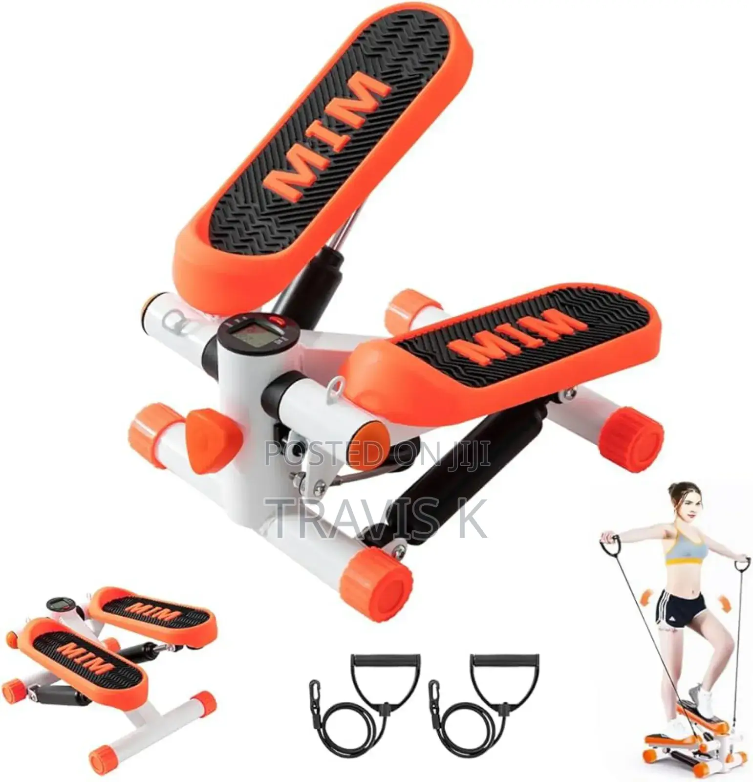 Mini Stepper Machine,Aerobic Stepper With Resistance Bands