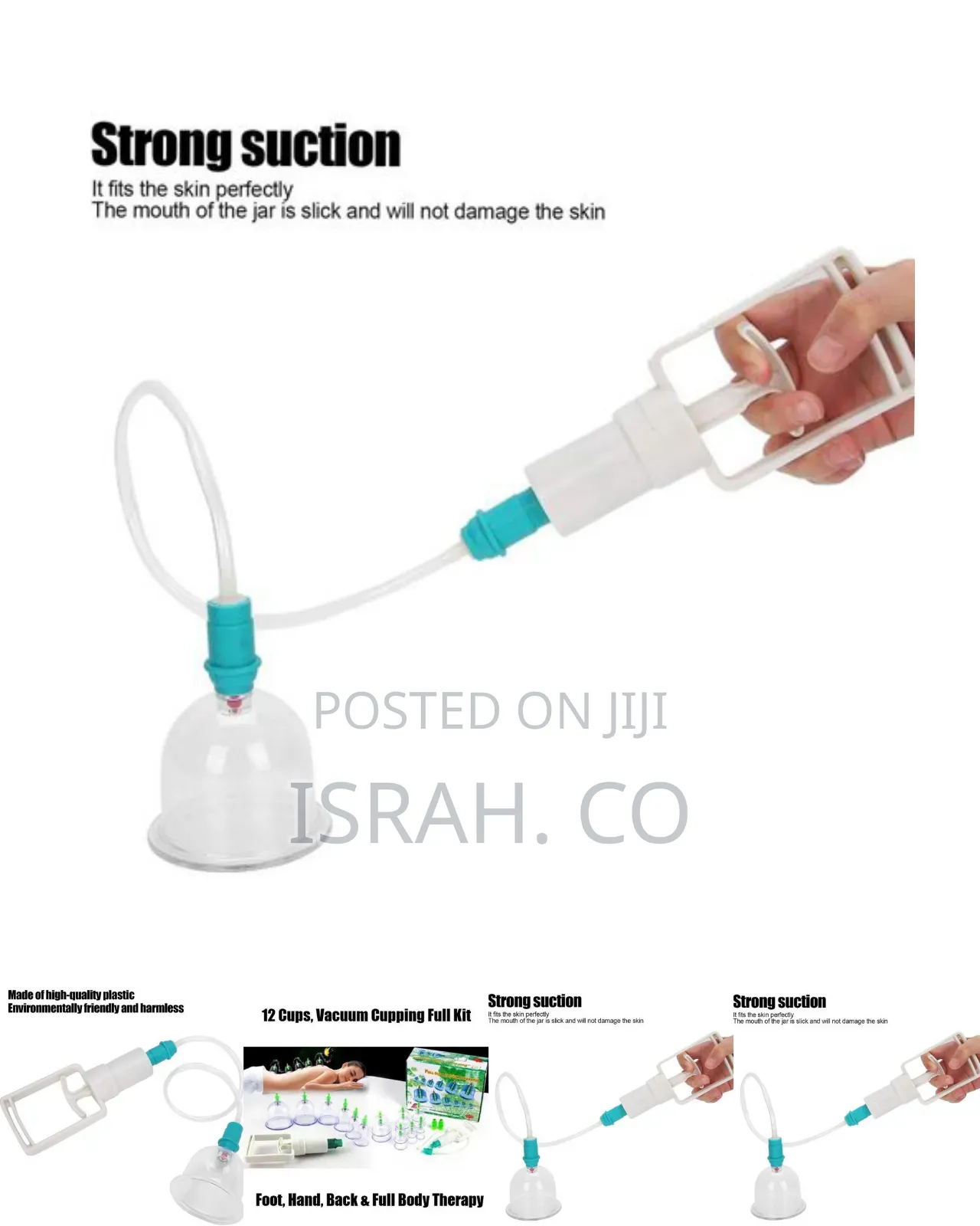 12 Pieces Vacuum Cupping Set, Magnet Therapy Glasses Pump