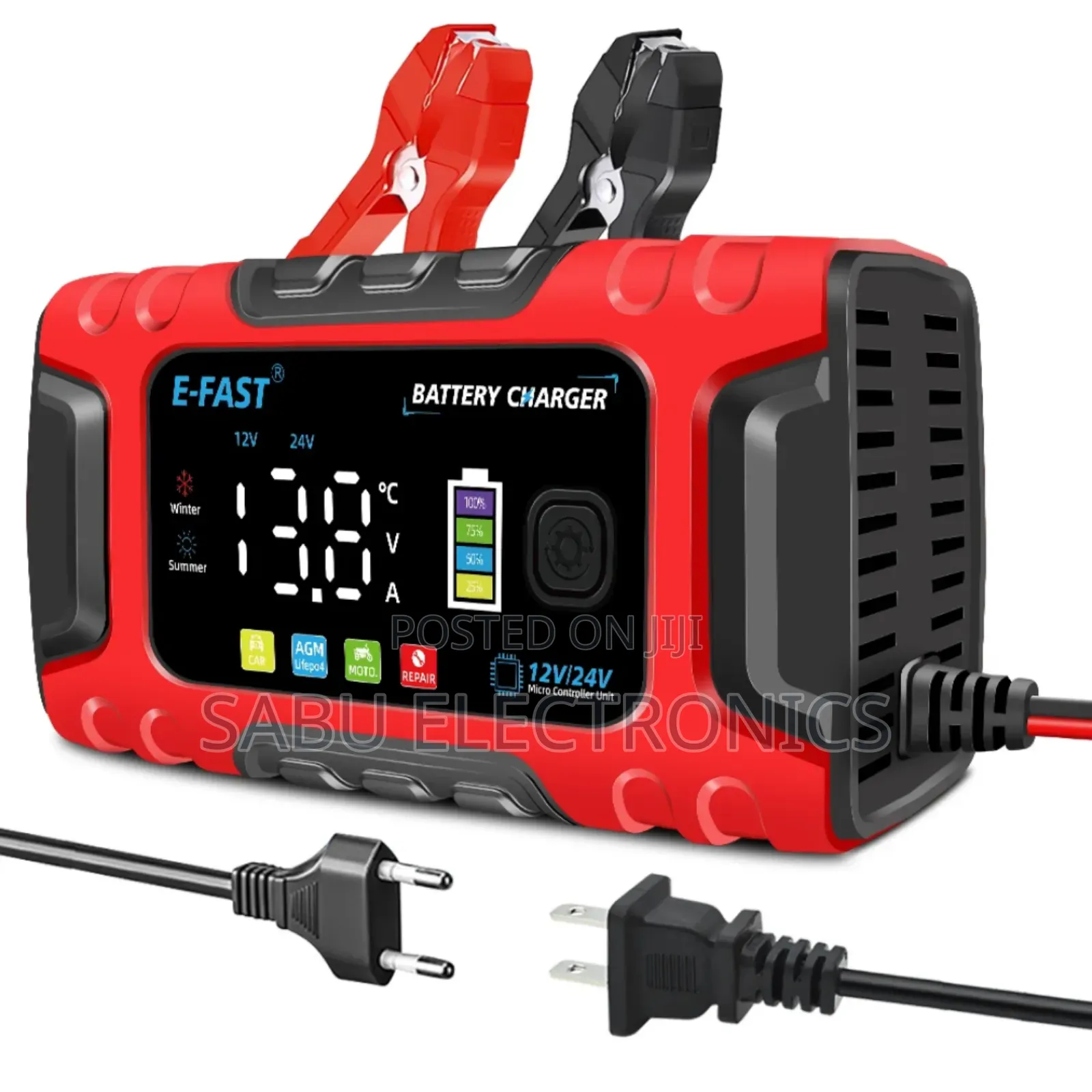 E-Fast 24v Battery Charger for Car and Solar Battery