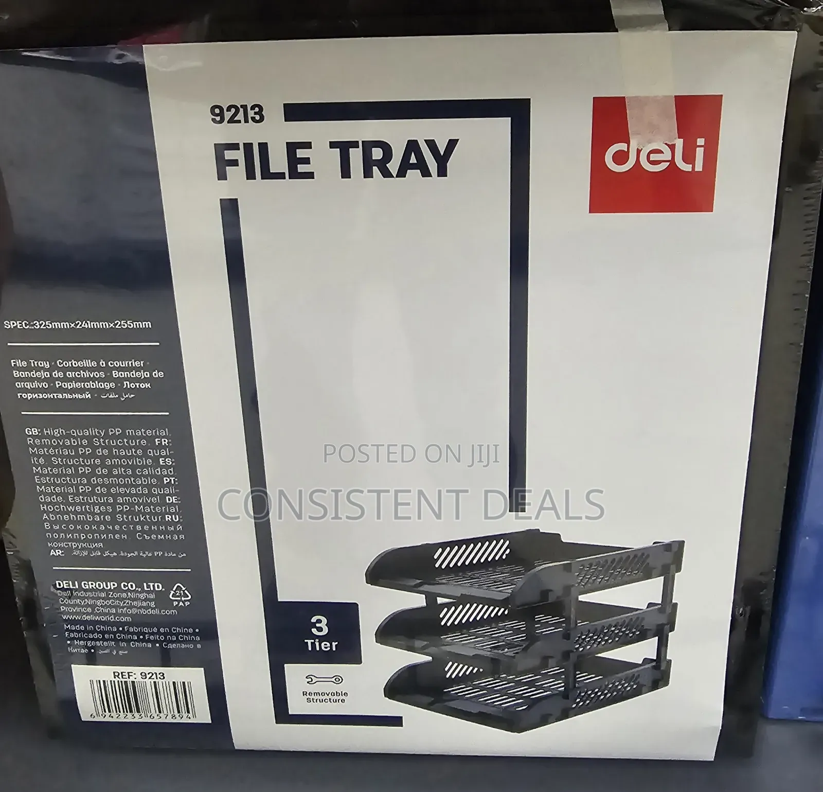 3 Tier Plastic Document Tray Organizer