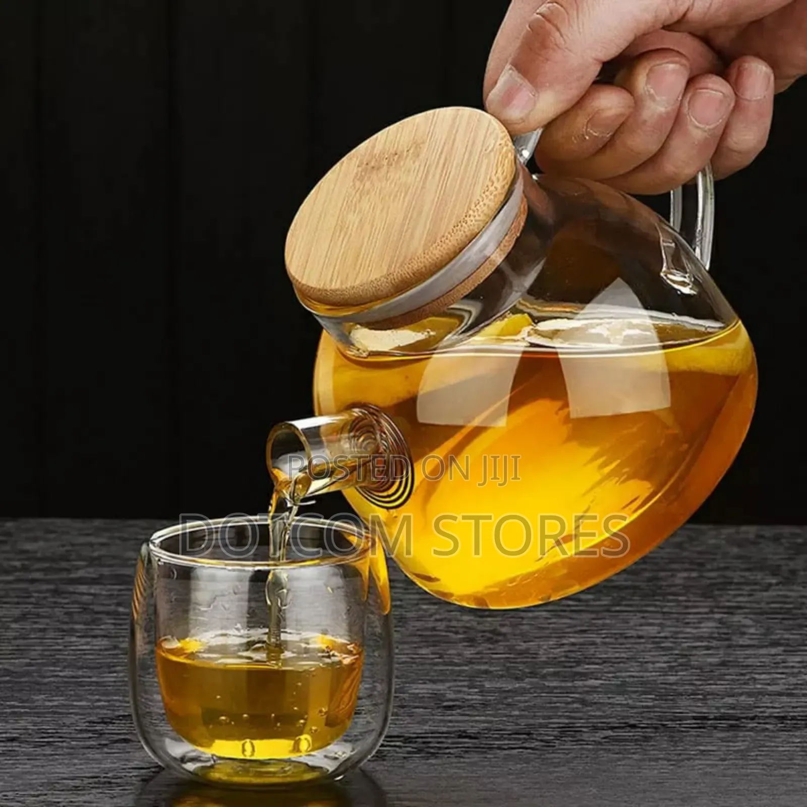 1l Borosilicate Glass Kettle