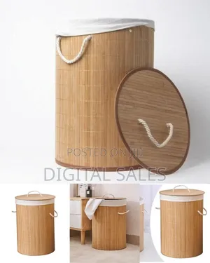 Natural Bamboo Laundry Hamper / Storages Basket