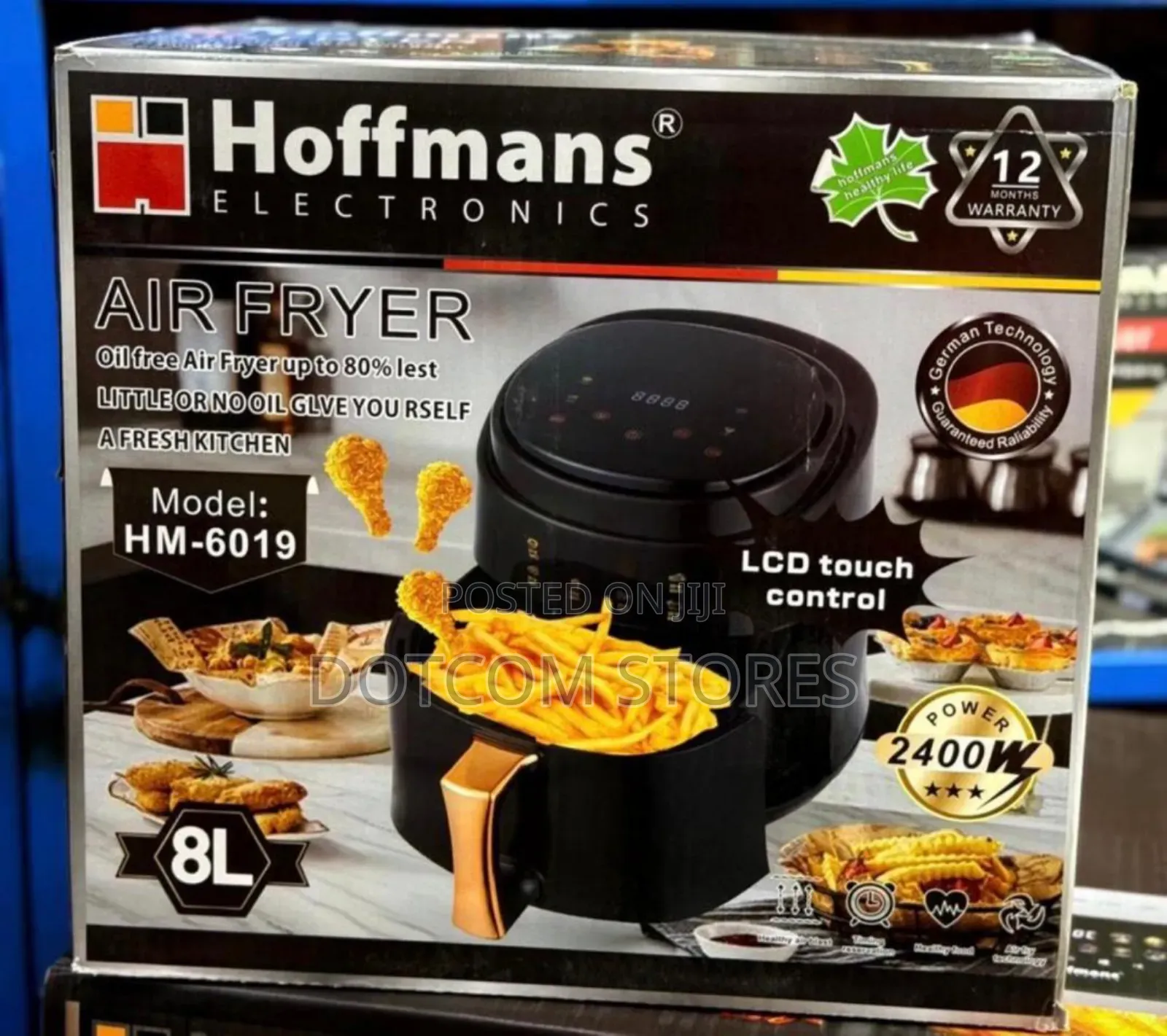 Digital Hoffmans 8l Electric Air Fryer, Model Hm-780.